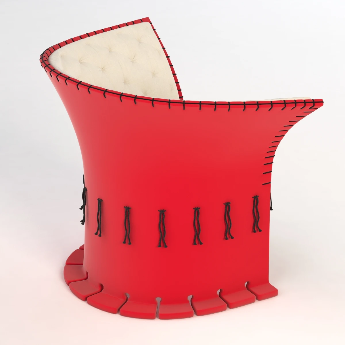 357 Feltri Armchair With Low Back Cassina 3D Model_07