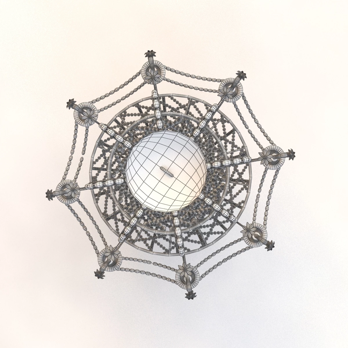 Classic Chandelier 3 3D Model_08
