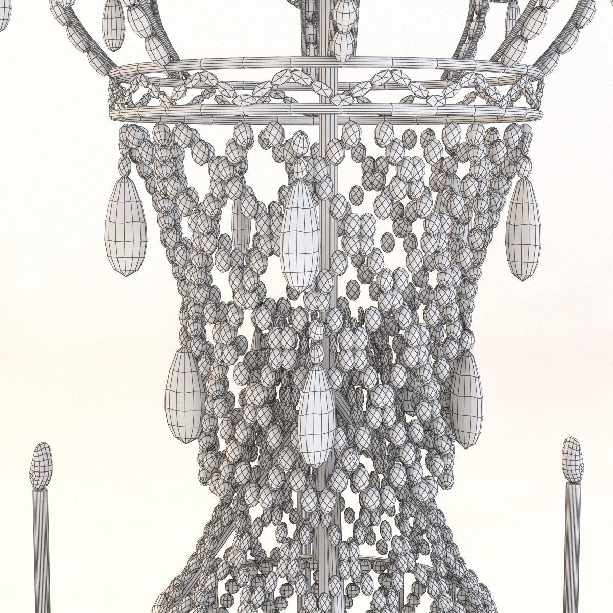 Classic Chandelier 3 3D Model_06