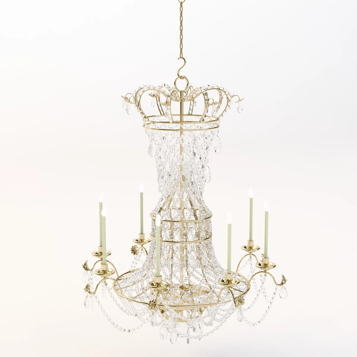 Classic Chandelier 3 3D Model_010