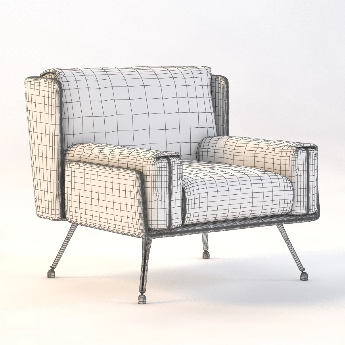 A and A Residential Lounge Chair 3D Model_03