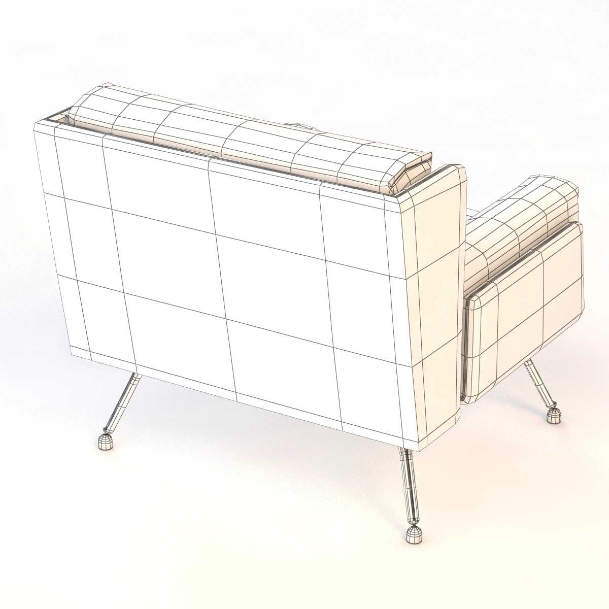 A and A Residential Lounge Chair 3D Model_08