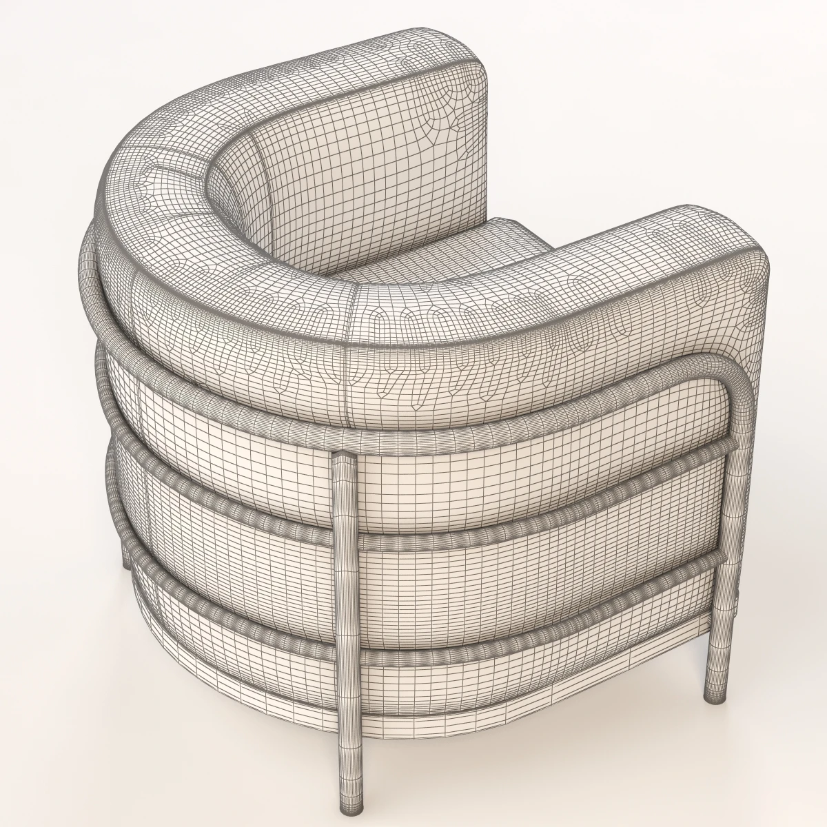 1030 Onda Zanotta Armchair 3D Model_06