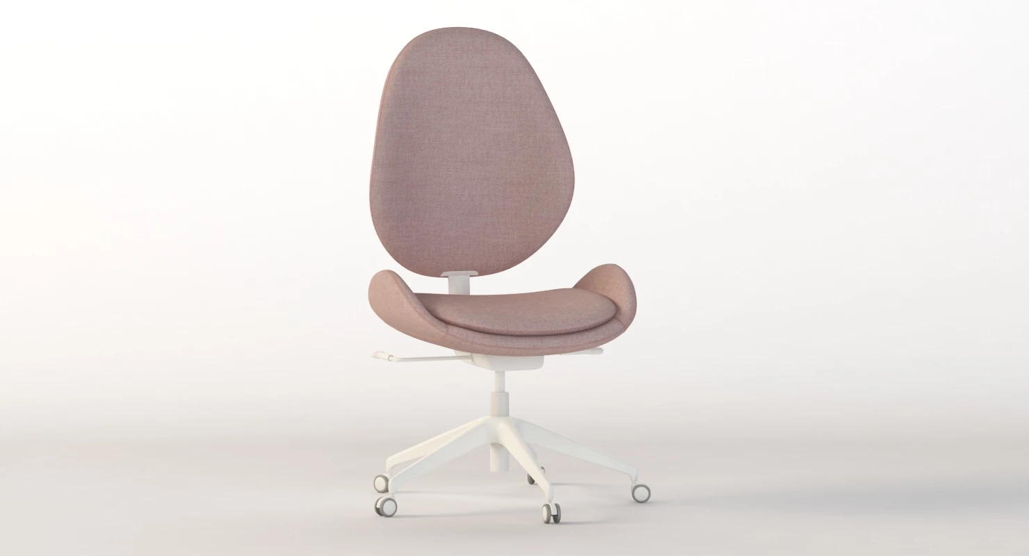 Ikea Hattefjall Swivel Chair 3D Model_08