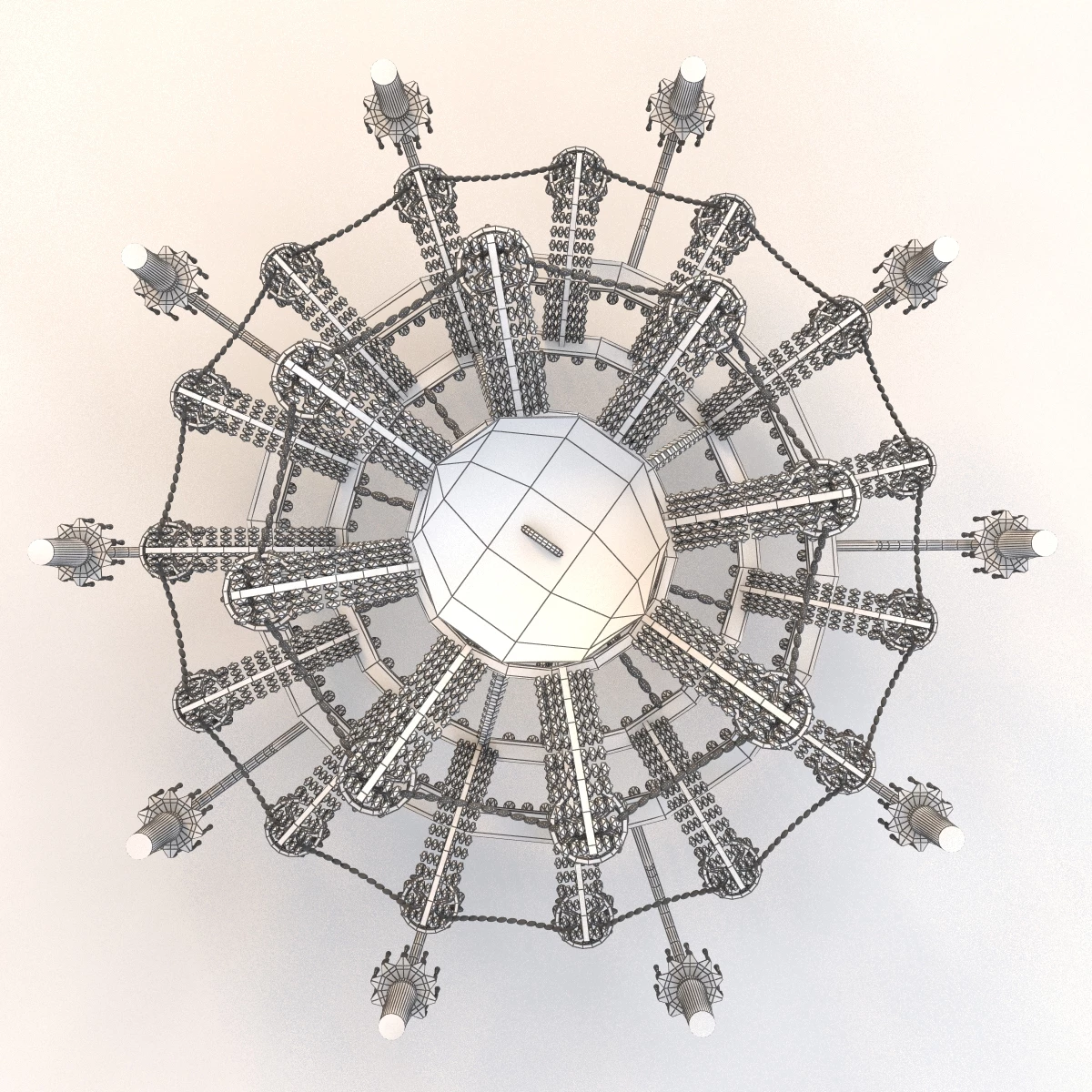 Classic Chandelier 4 3D Model_08
