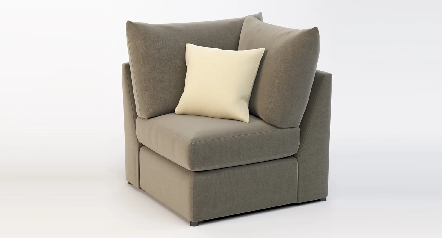 Bassett Beckham Pit Sectional Sofa Corner Module 3D Model_08