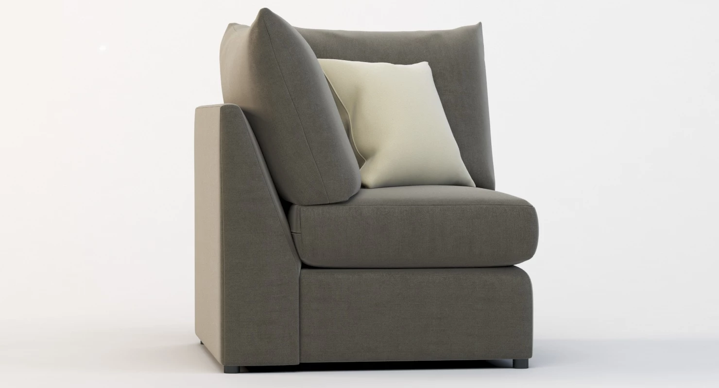 Bassett Beckham Pit Sectional Sofa Corner Module 3D Model_011