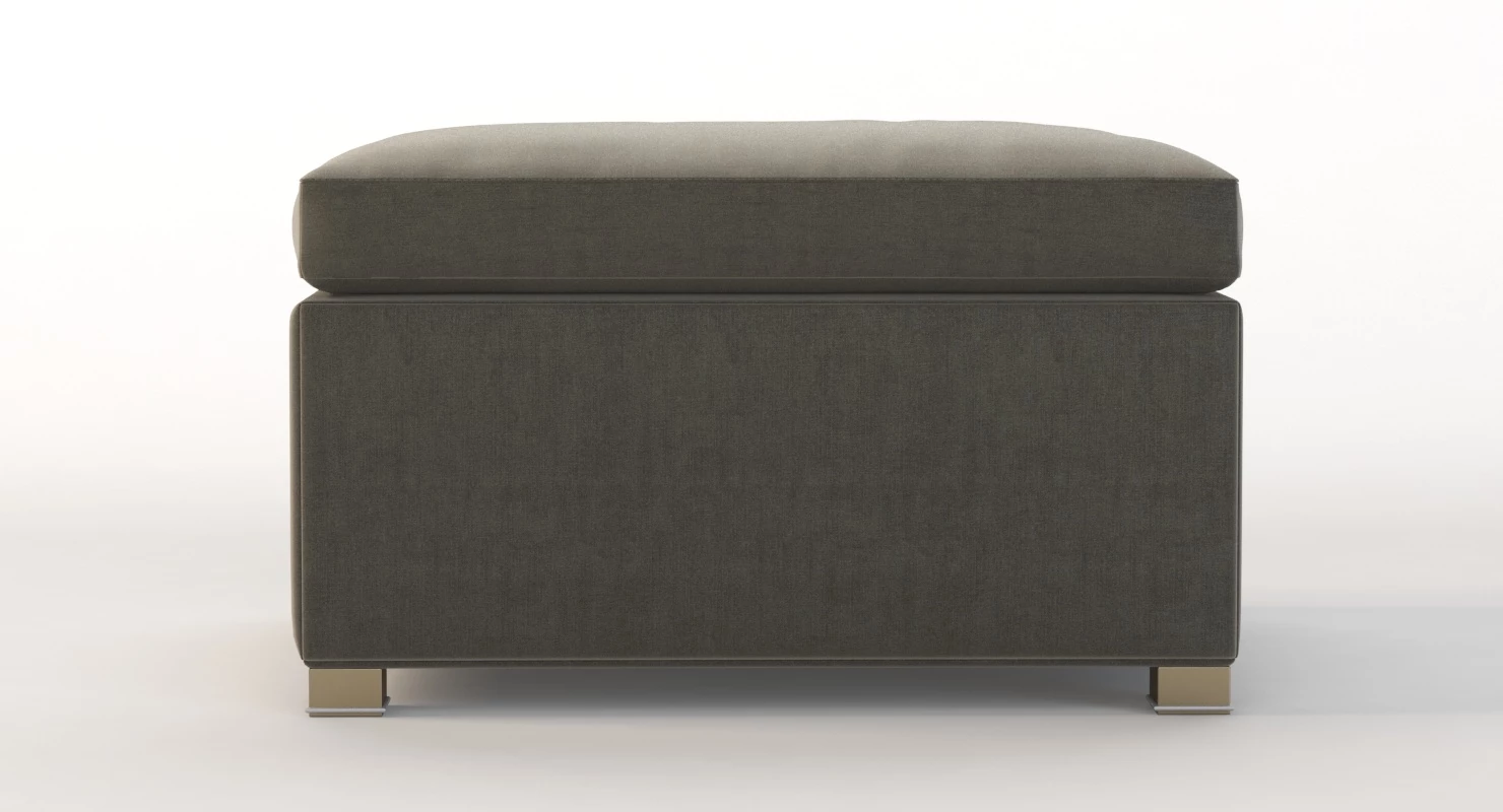Cane Line Shape Footstool Ottoman 3D Model_012