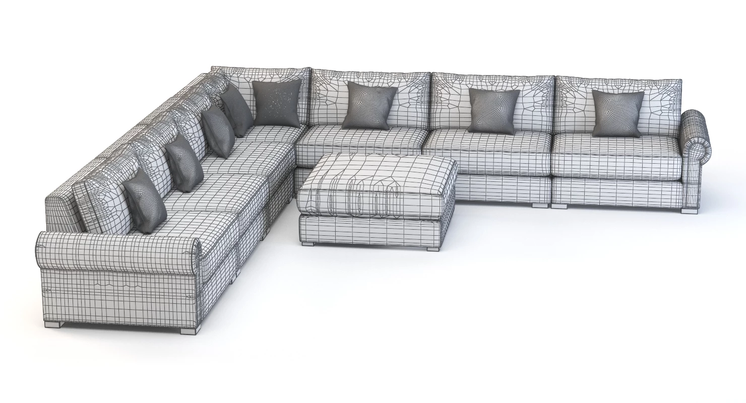 Darby Home Co Lebanon Modular Sectional Corner Sofa Seven Seater 3D Model_08