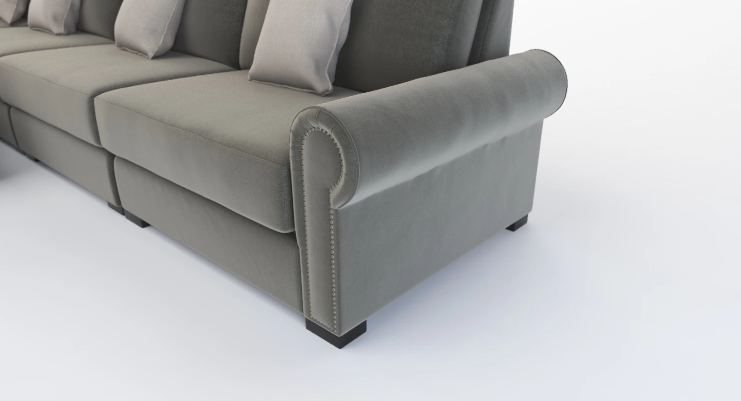 Darby Home Co Lebanon Modular Sectional Corner Sofa Seven Seater 3D Model_010