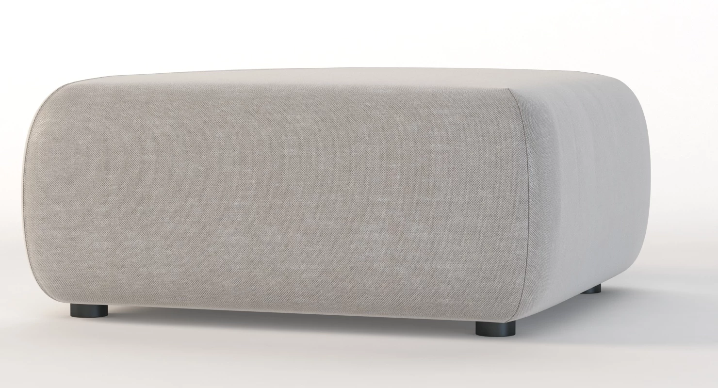 Dedon Brixx Module Ottoman Pouf 3D Model_04