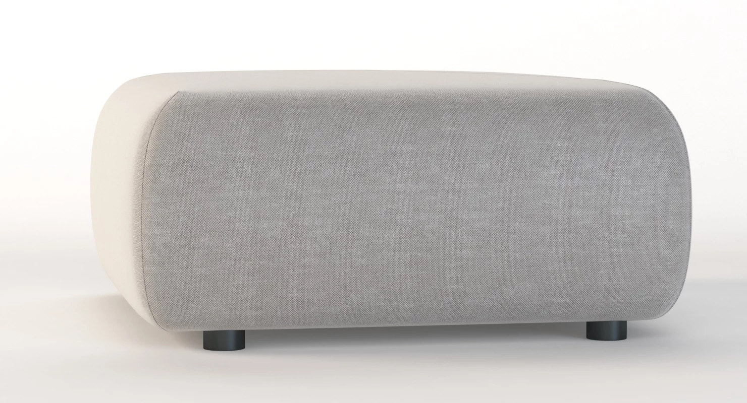 Dedon Brixx Module Ottoman Pouf 3D Model_06