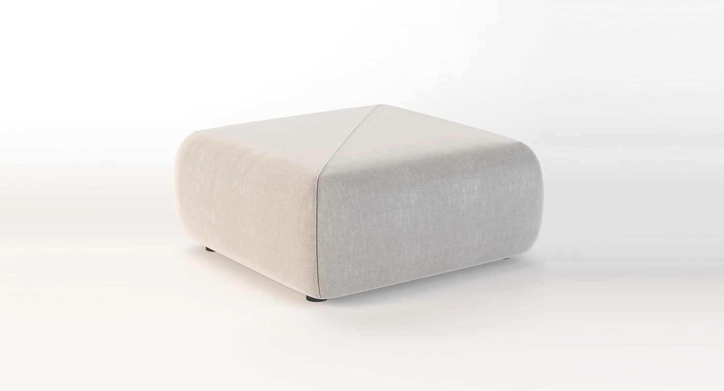 Dedon Brixx Module Ottoman Pouf 3D Model_012
