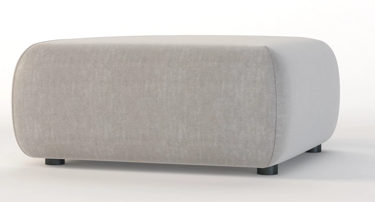 Dedon Brixx Module Ottoman Pouf 3D Model_07