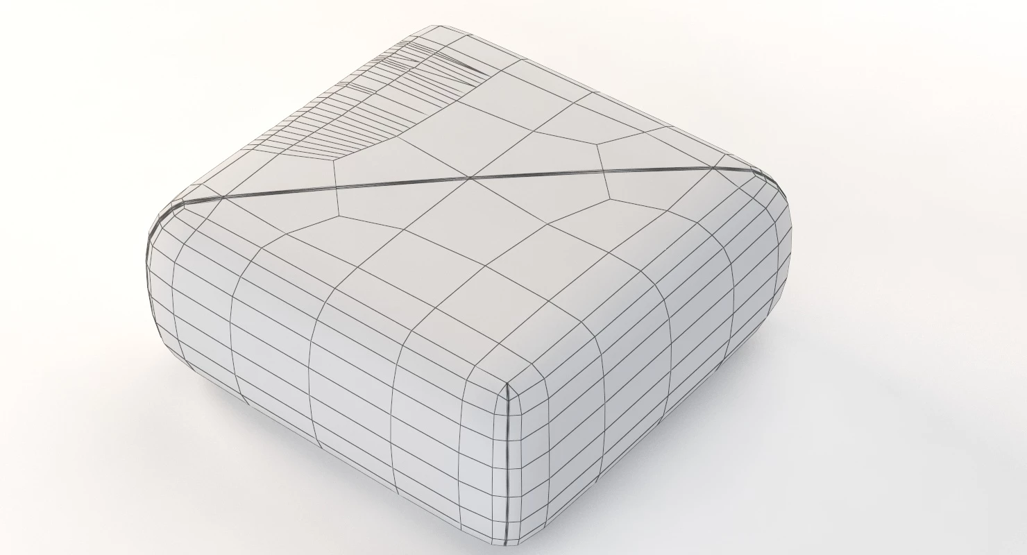 Dedon Brixx Module Ottoman Pouf 3D Model_011