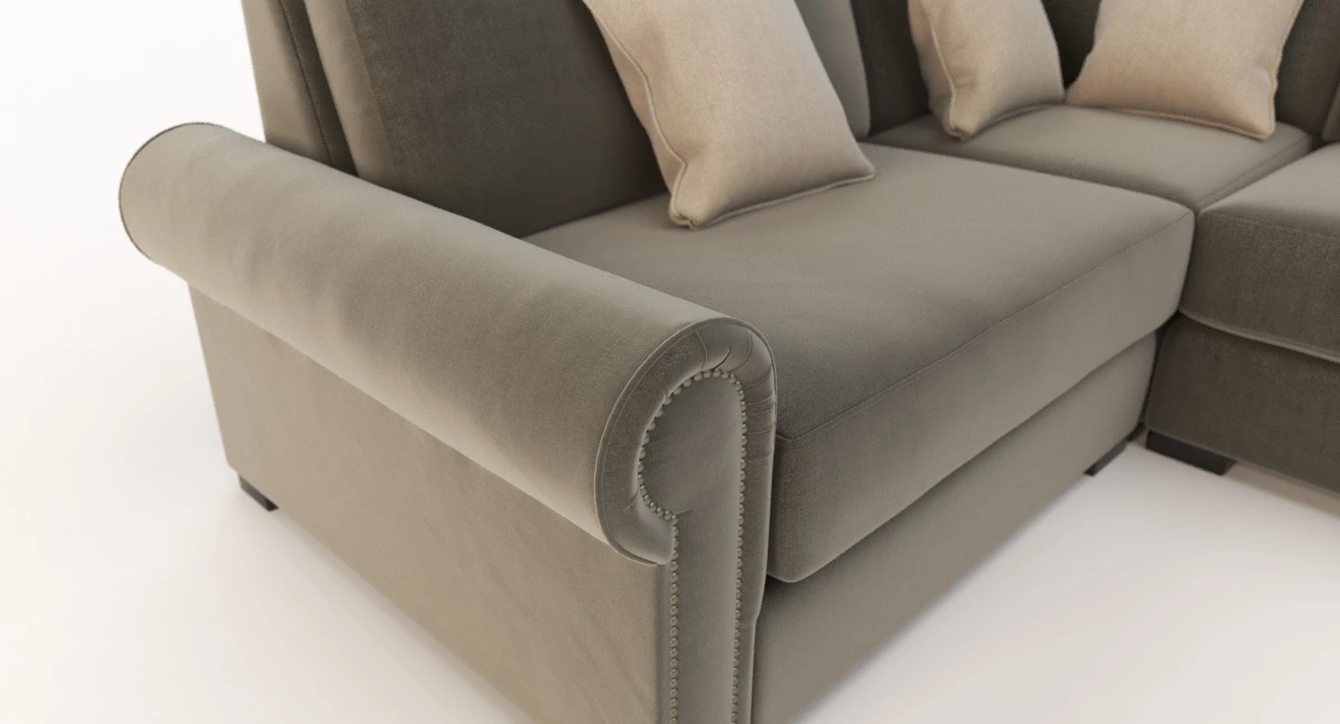Lebanon Modular Sectional Corner Left Arm Sofa Darby Home Co 3D Model_07