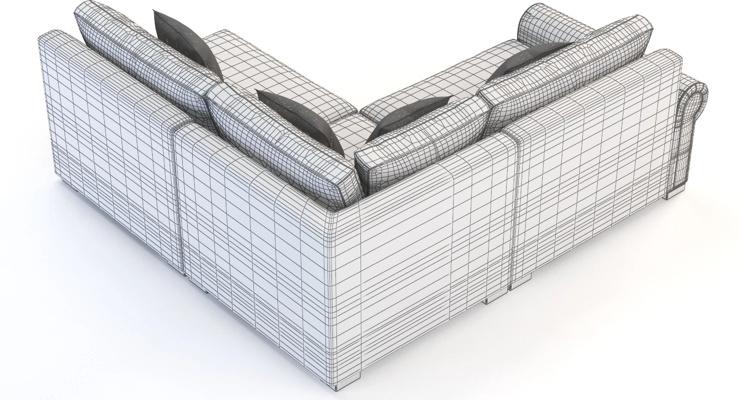 Lebanon Modular Sectional Corner Left Arm Sofa Darby Home Co 3D Model_05