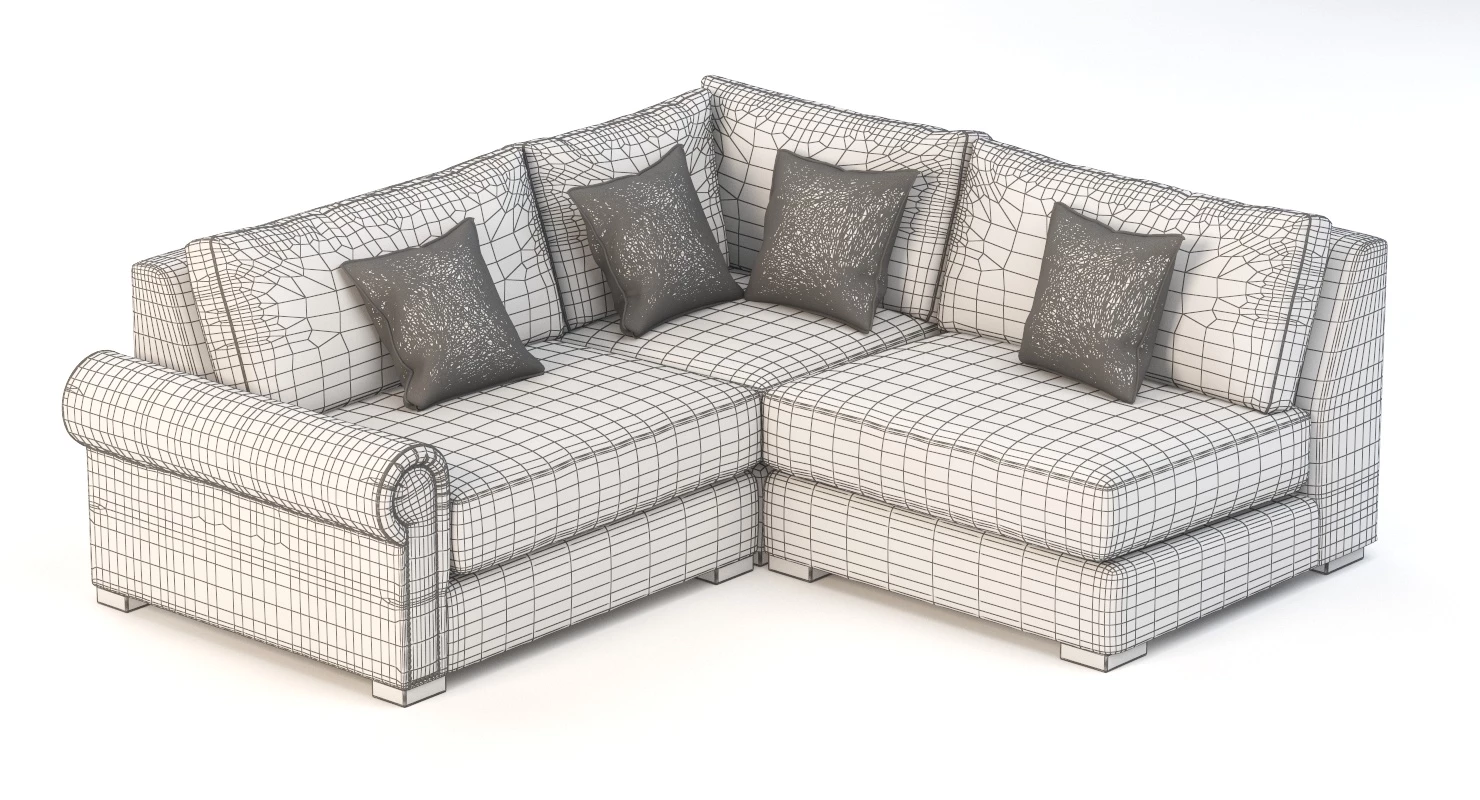 Lebanon Modular Sectional Corner Left Arm Sofa Darby Home Co 3D Model_04