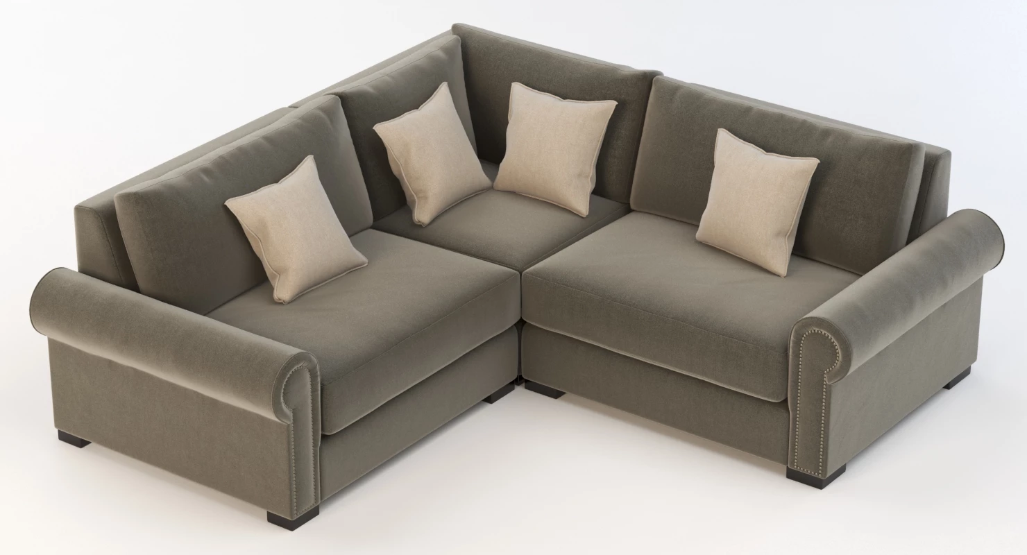 Lebanon Modular Sectional Corner Sofa Darby Home Co 3D Model_010
