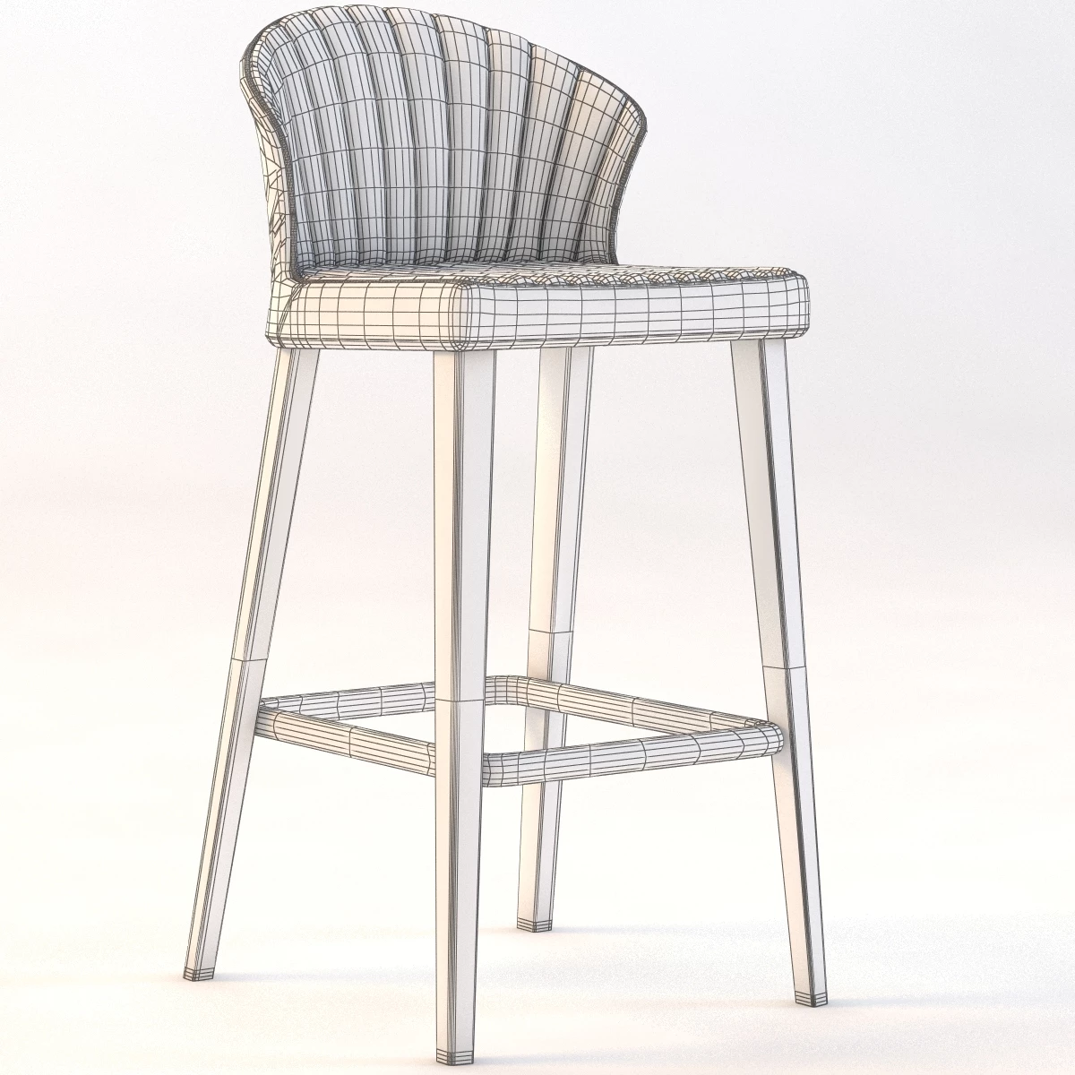 Cardita Stool by Martin Ballendat 3D Model_03