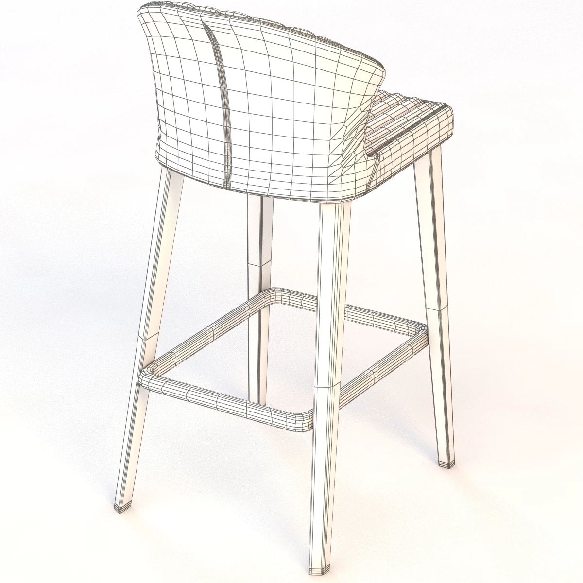 Cardita Stool by Martin Ballendat 3D Model_07