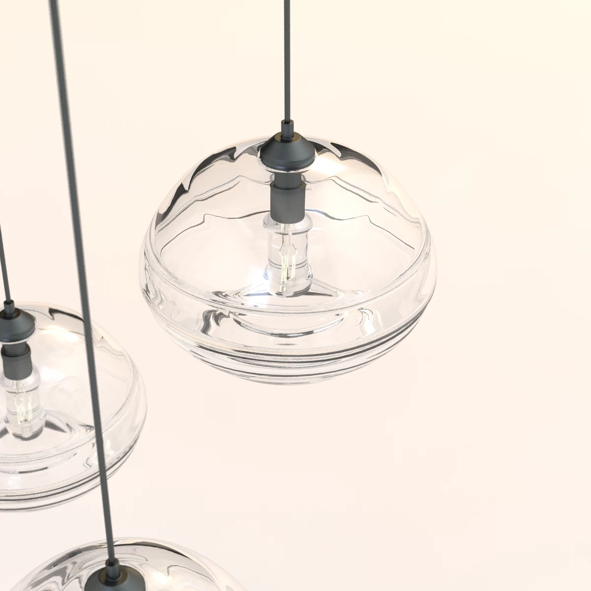John Pomps Handcrafted Luxury Edison Bulb Light pendant ceiling ball bubble 3D Model_08