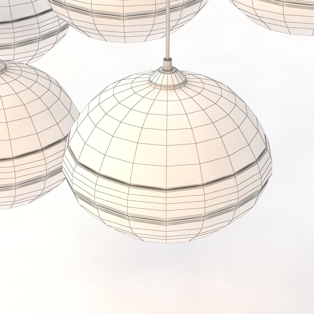 John Pomps Handcrafted Luxury Edison Bulb Light pendant ceiling ball bubble 3D Model_05