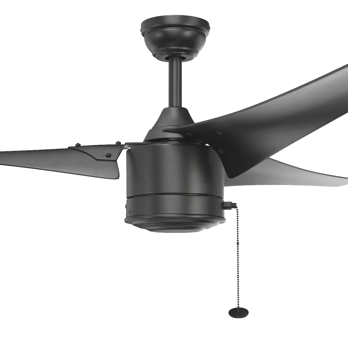 56 Inch Talib Matte Black Pull Chain Indoor Outdoor Ceiling Fan 3D Model_04