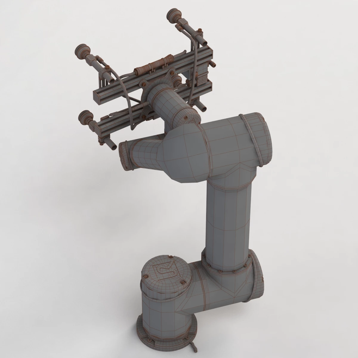 UR5 with Gimatic KIT-UR-V End Of The Arm Tool 3D Model_07