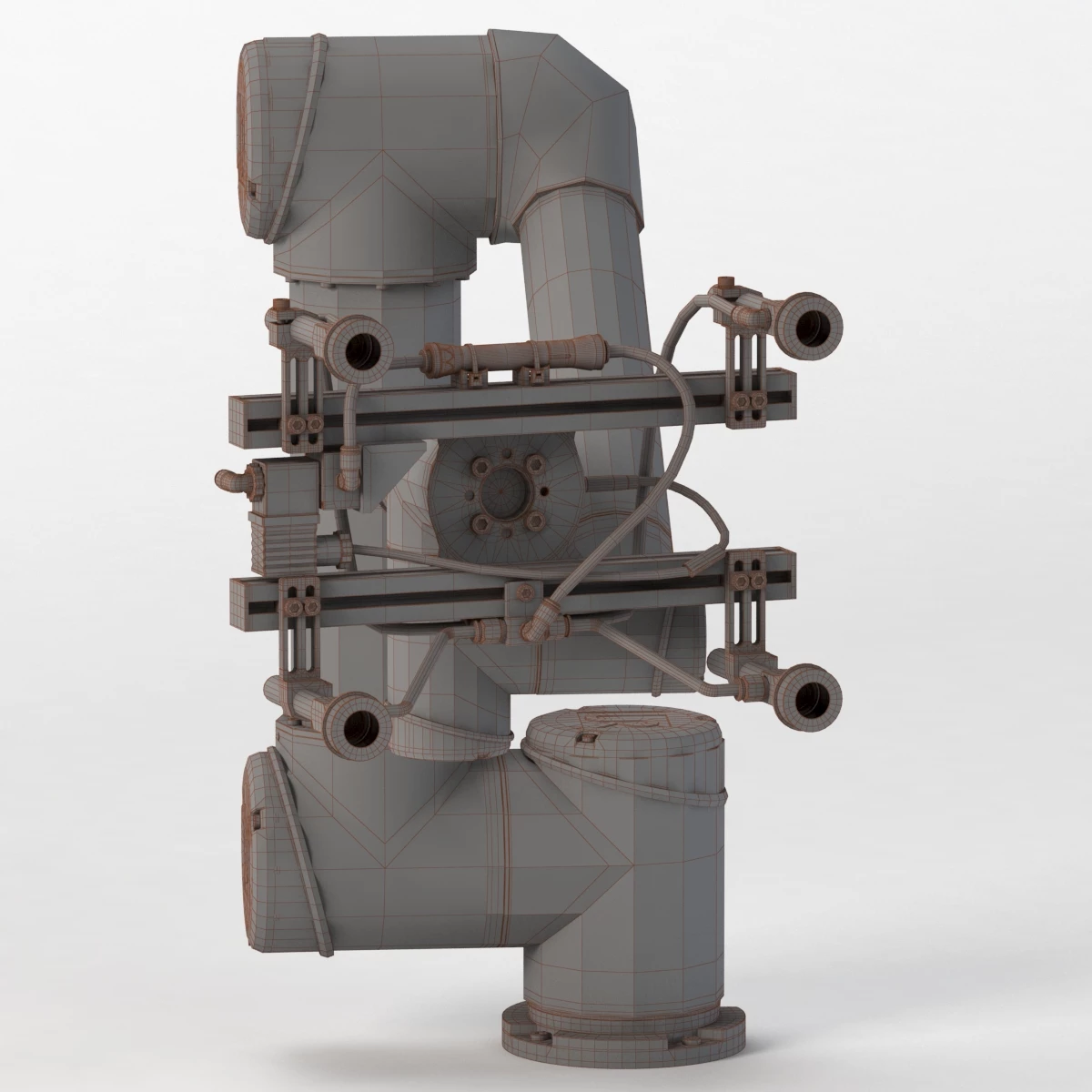 UR5 with Gimatic KIT-UR-V End Of The Arm Tool 3D Model_06