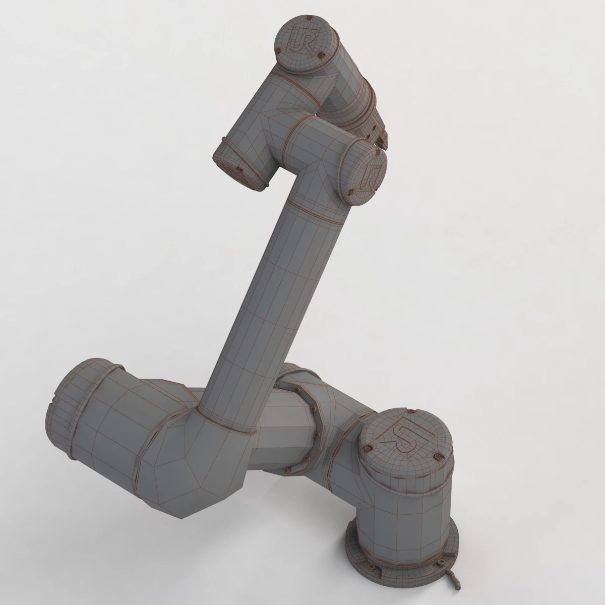 UR5 with Hitbot Electric Gripper 3D Model_07