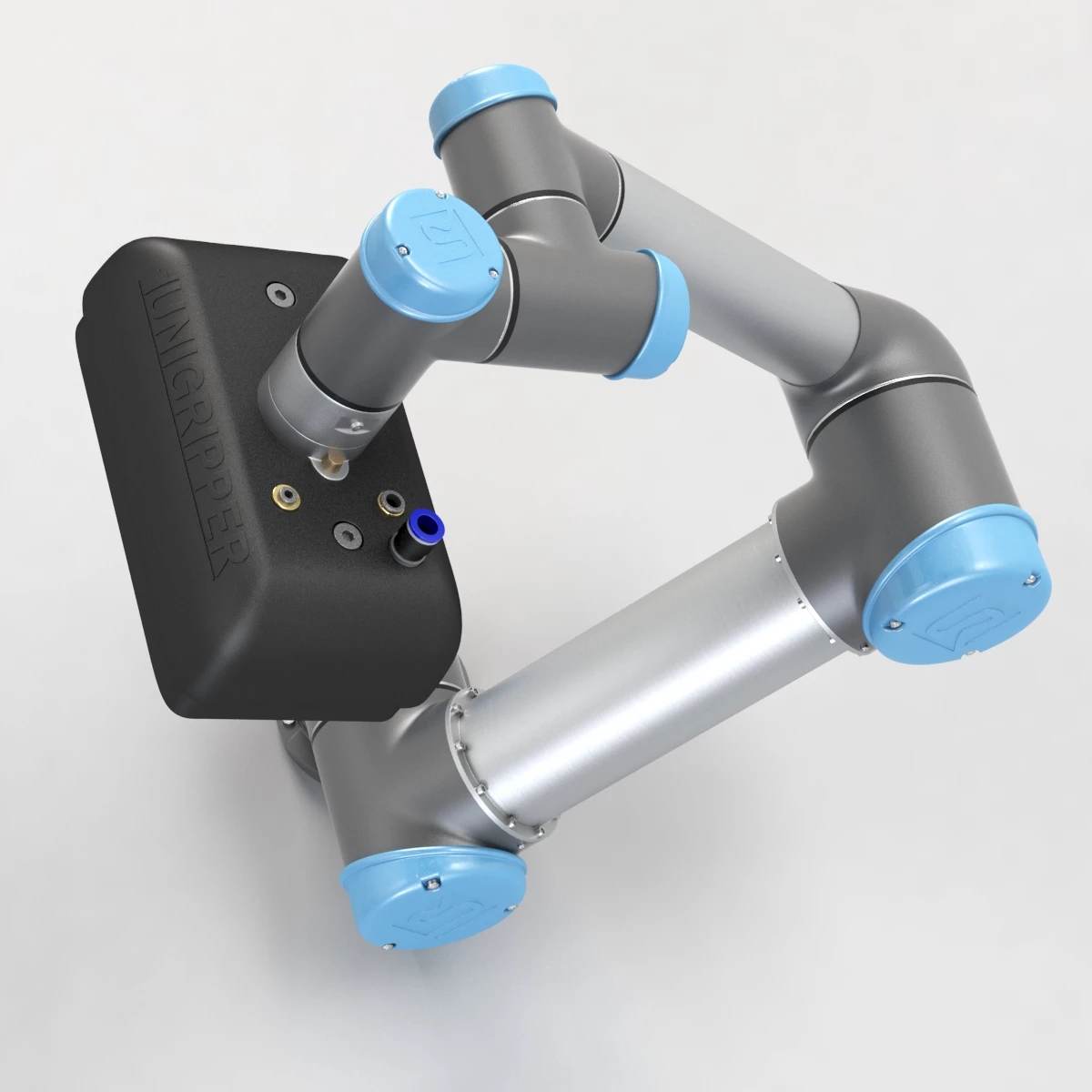 UR5 with UniGripper CoLight Collaborative Gripper 3D Model_05