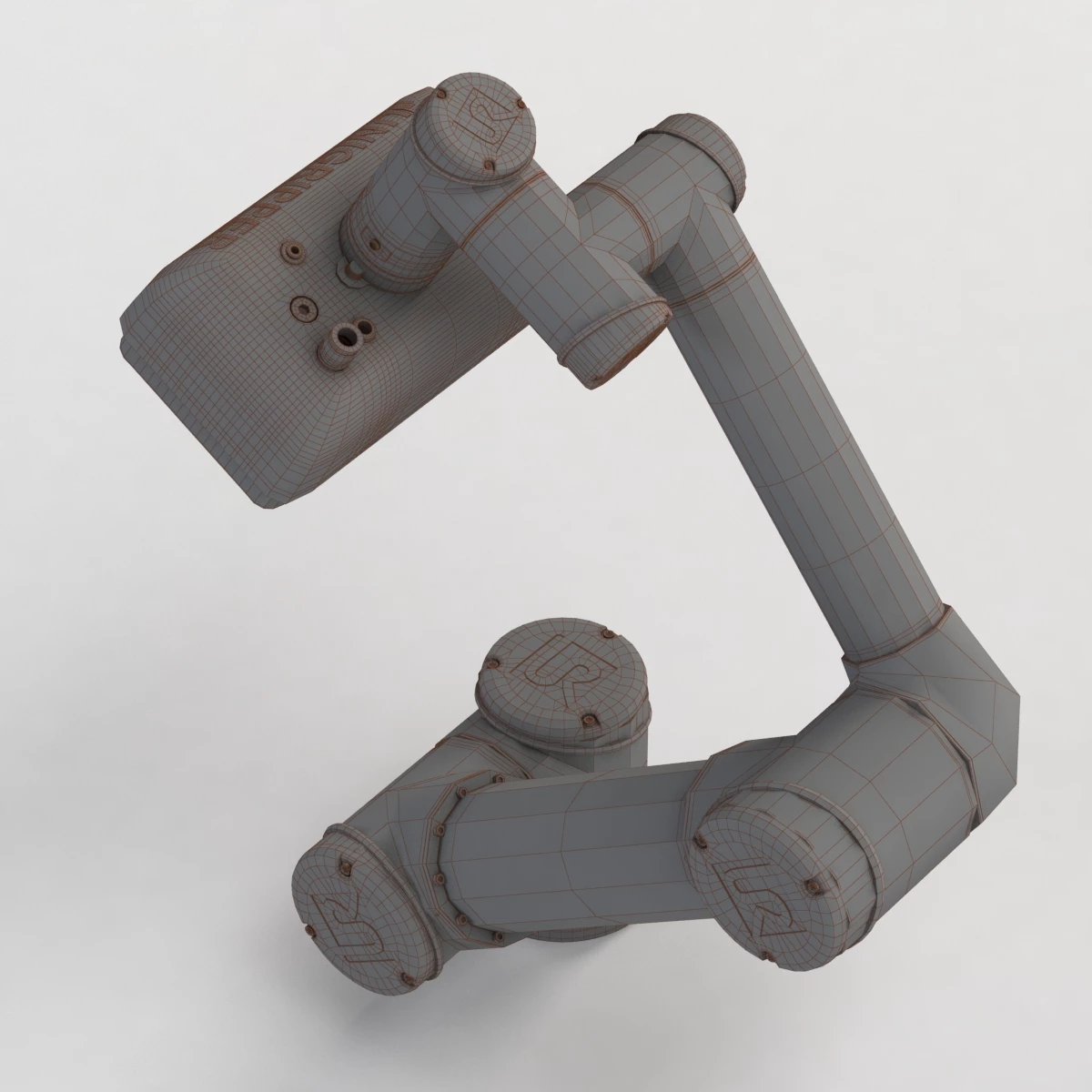 UR5 with UniGripper CoLight Collaborative Gripper 3D Model_07