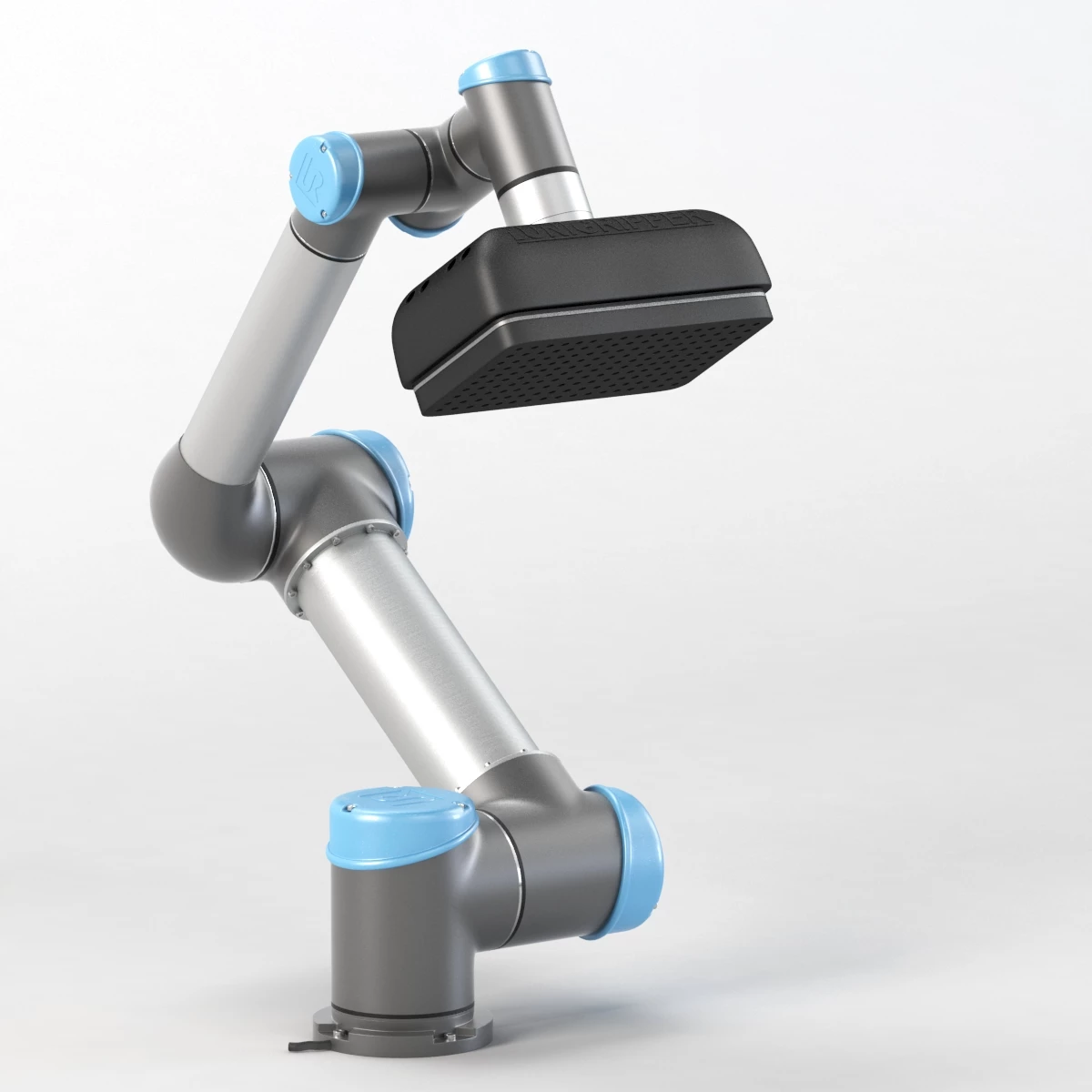 UR5 with UniGripper CoLight Collaborative Gripper 3D Model_01