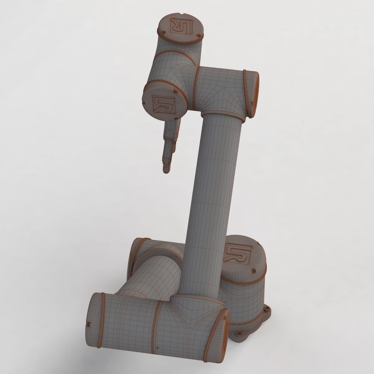 UR10 with OnRobot RG2 Flexible Collaborative Gripper 3D Model_07