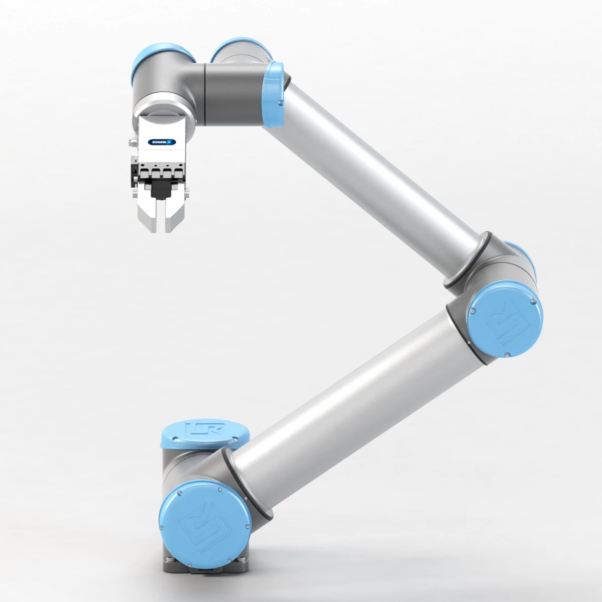 UR10 with SCHUNK End-Of Arm Modular System Electric Grippers 3D Model_04