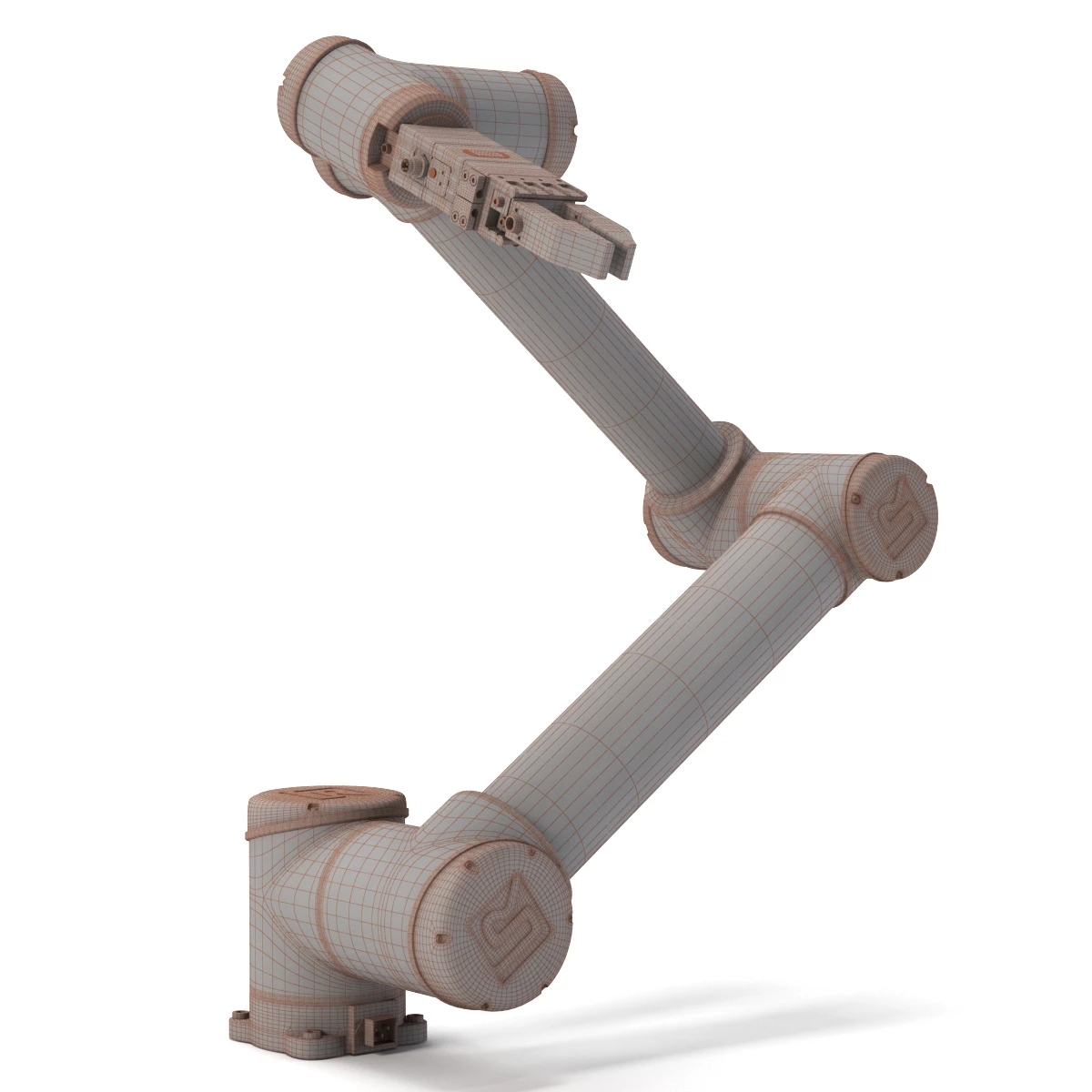 UR10 with SCHUNK End-Of Arm Modular System Electric Grippers 3D Model_06