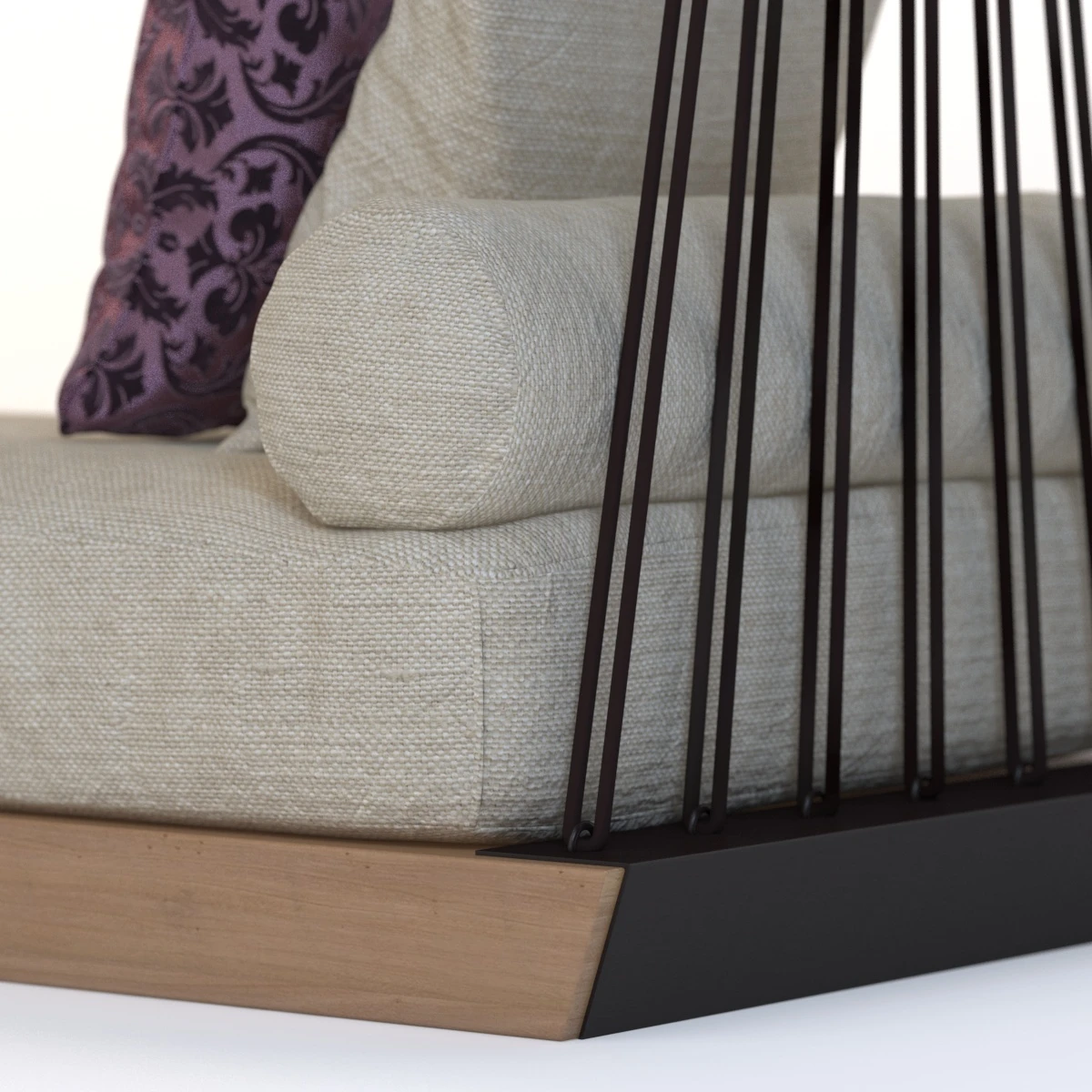 Patio Swing Sofa 3D Model_011