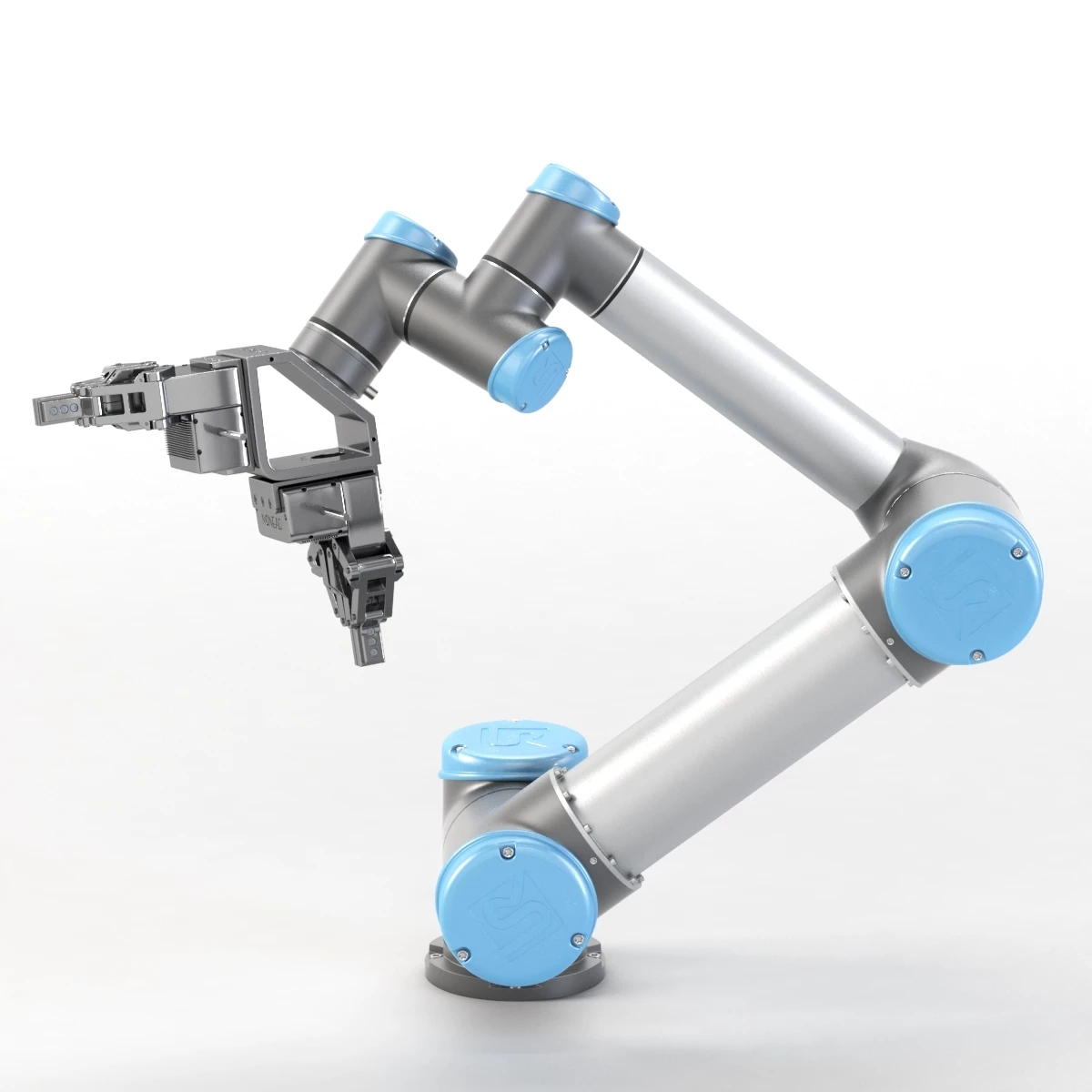 UR5 with NONEAD 2 Finger Robot Flexible Gripper-90 3D Model_04