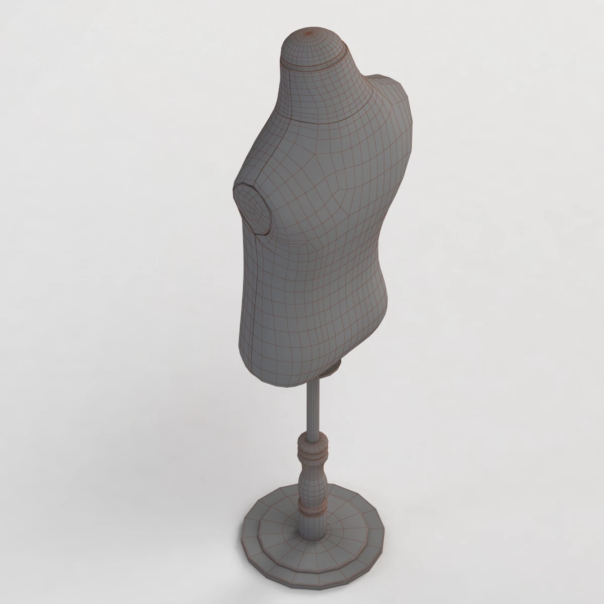 Children Dress Display Stand 1 3D Model_07