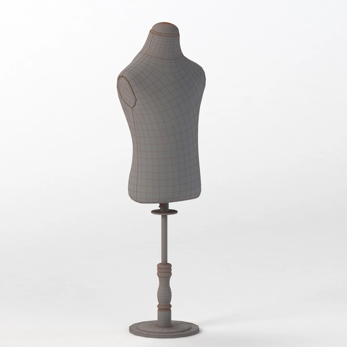 Children Dress Display Stand 1 3D Model_06