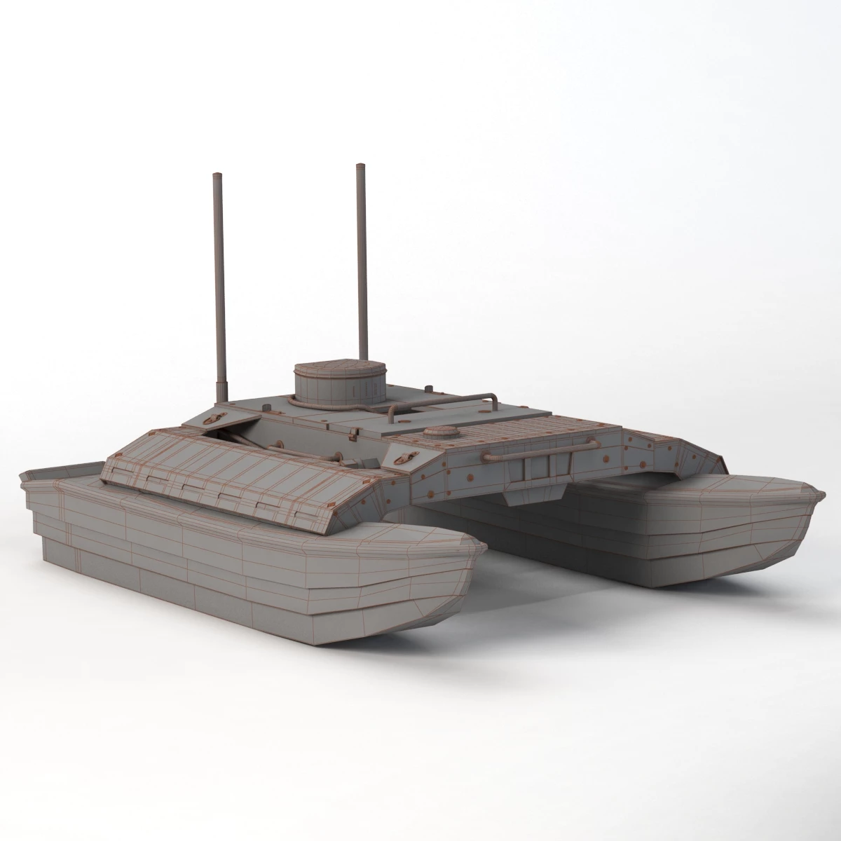 ClearPath Robotics Heron Unmanned Surface Vessel 3D Model_06