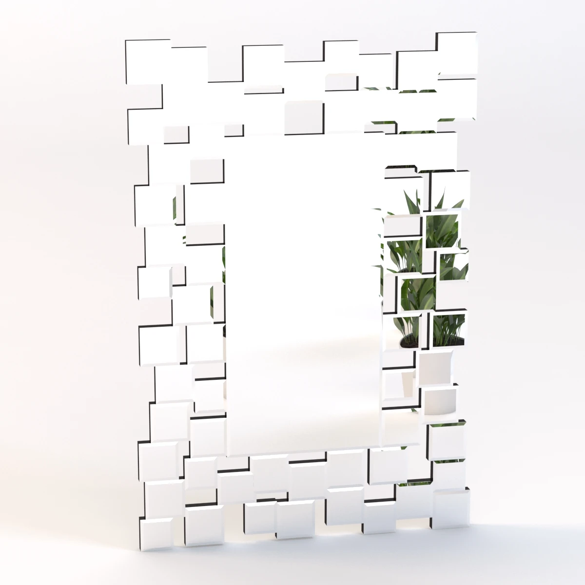 Abbyson Aiden Rectangle Wall Mirror 3D Model_05