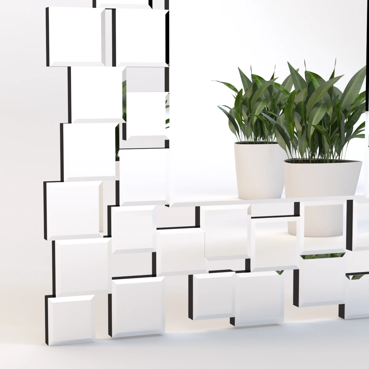 Abbyson Aiden Rectangle Wall Mirror 3D Model_08