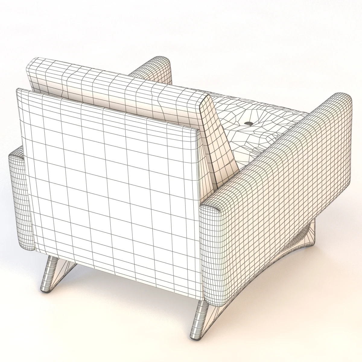 Adrian Pearsall Club Chair 3D Model_010