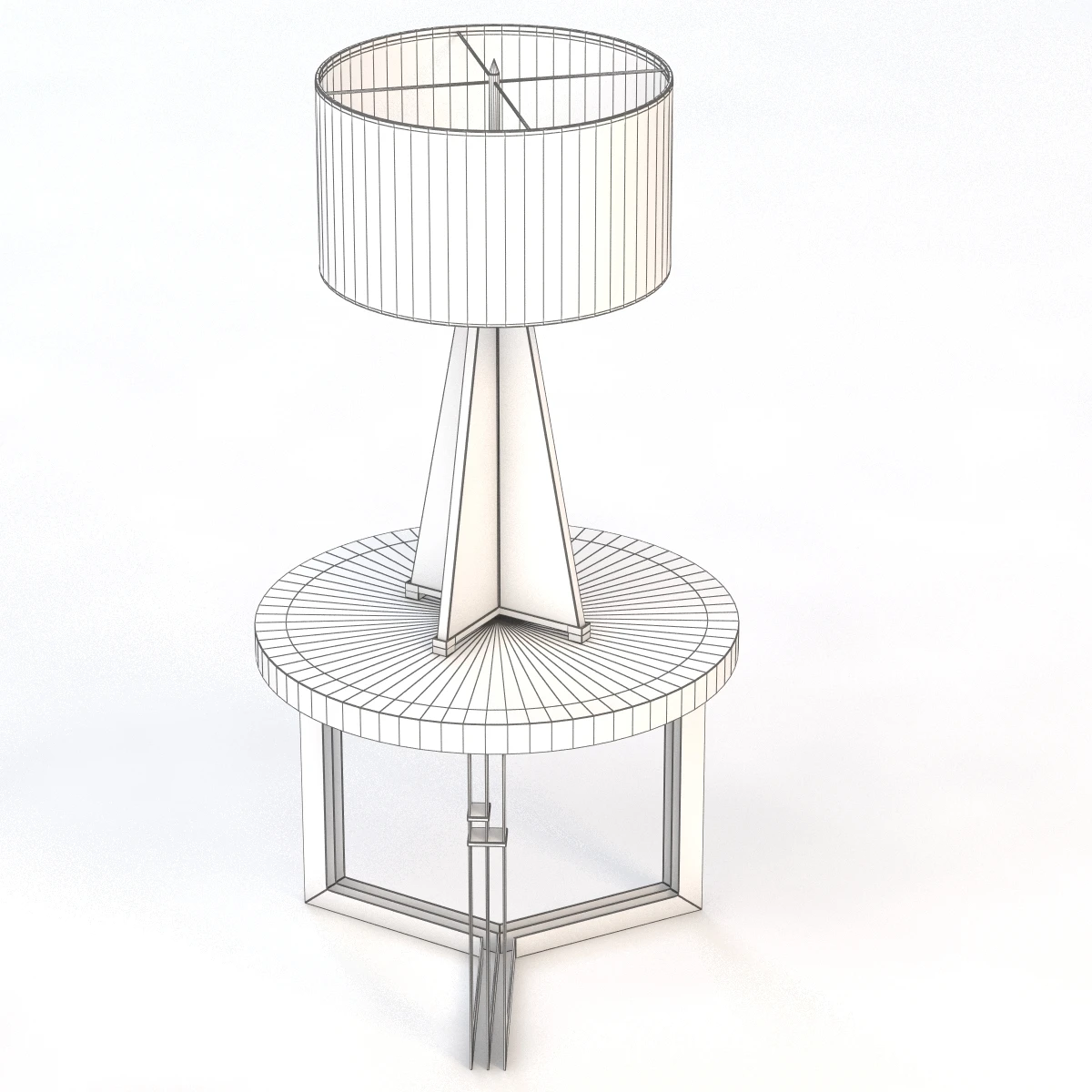 Adrianahoyos Side Table And Lamont Lamp 3D Model_010