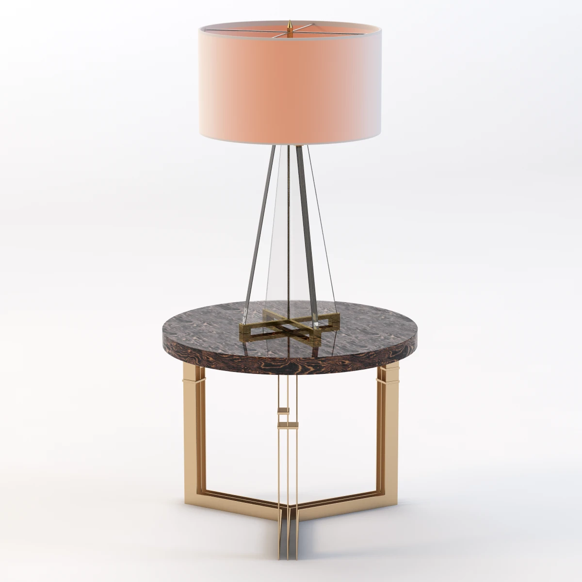 Adrianahoyos Side Table And Lamont Lamp 3D Model_01