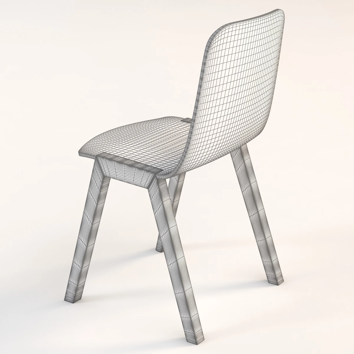 Alki Heldu Wooden Chair 3D Model_013