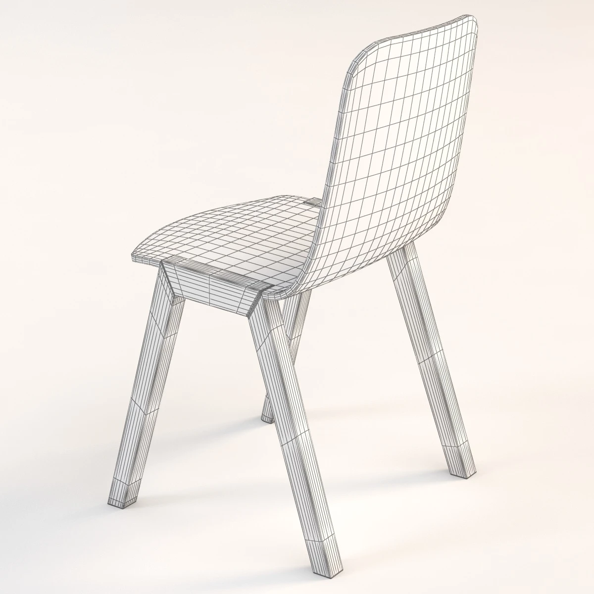Alki Heldu Wooden Chair 3D Model_014