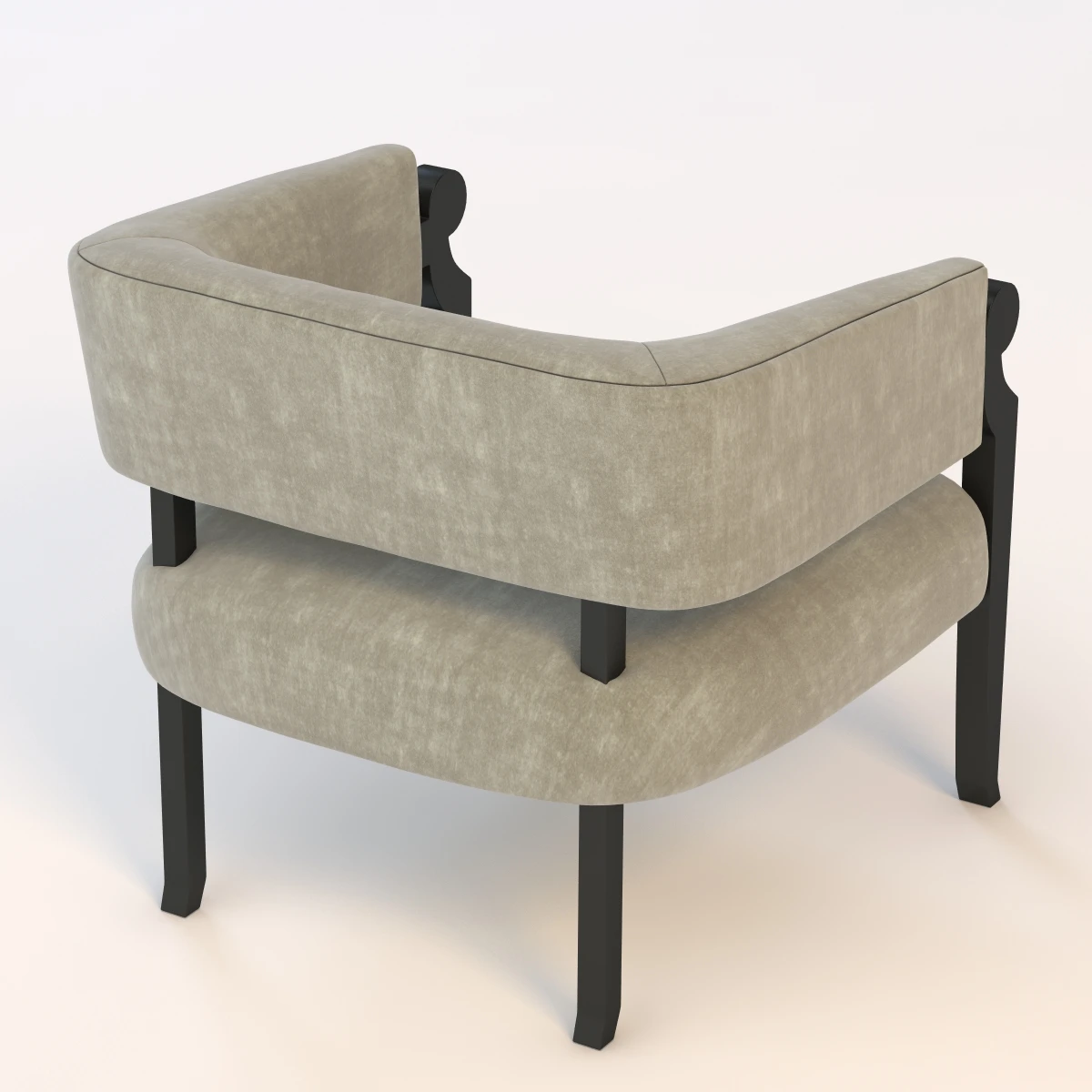 Amir Khamneipur Curved Armchair 3D Model_05
